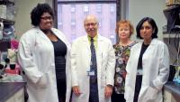Dr. Silverman with lab members